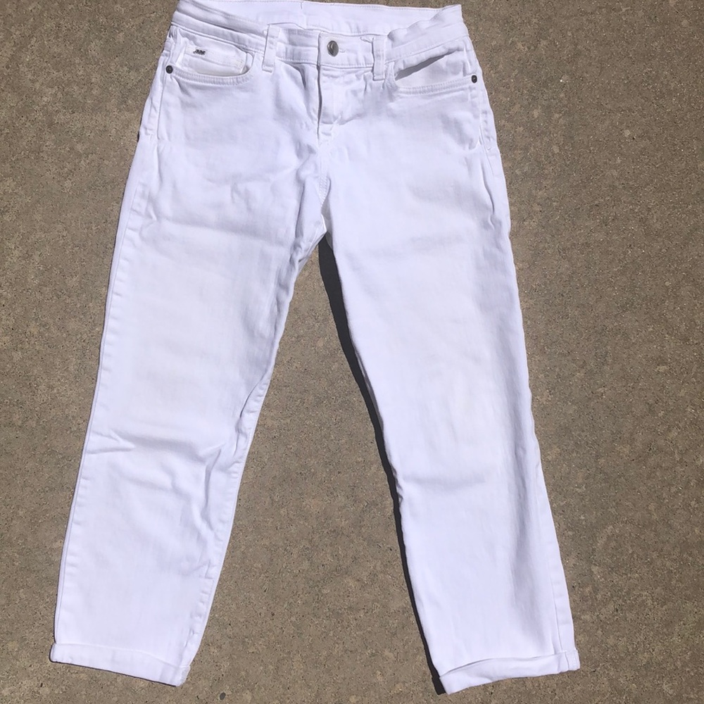 Joe’s Jeans 24” White Kicker Cropped